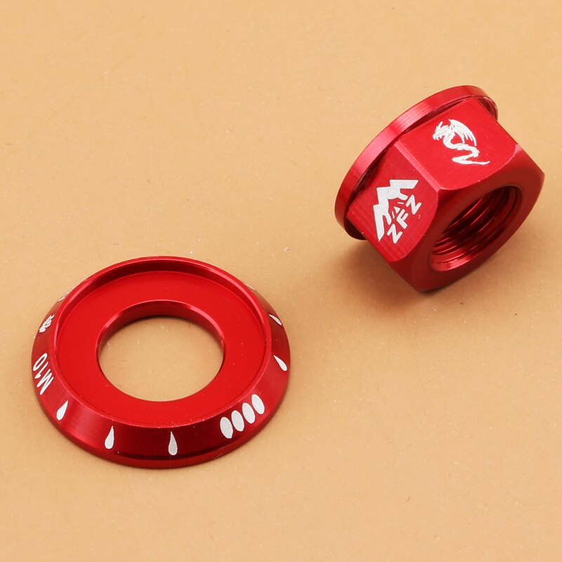 2pcs Folding Bike Single Speed Bicycle Hub Screw Nut Fixed Gear Bike Hub Screw Bicycle Hubs Rear Axle M10 Screw