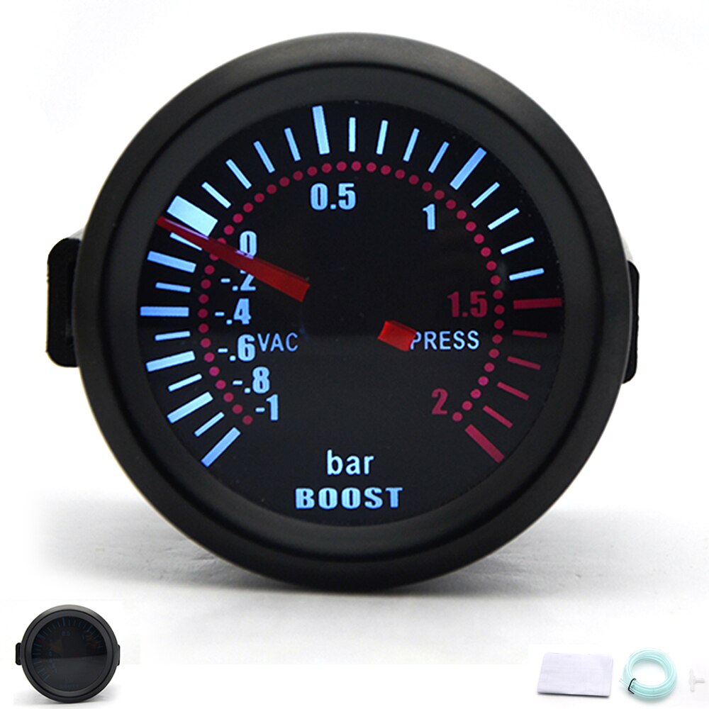 2 " 52mm turbo boost gauge  -1-2 bar bil rök len med justerbar auto turbo boost controller kit