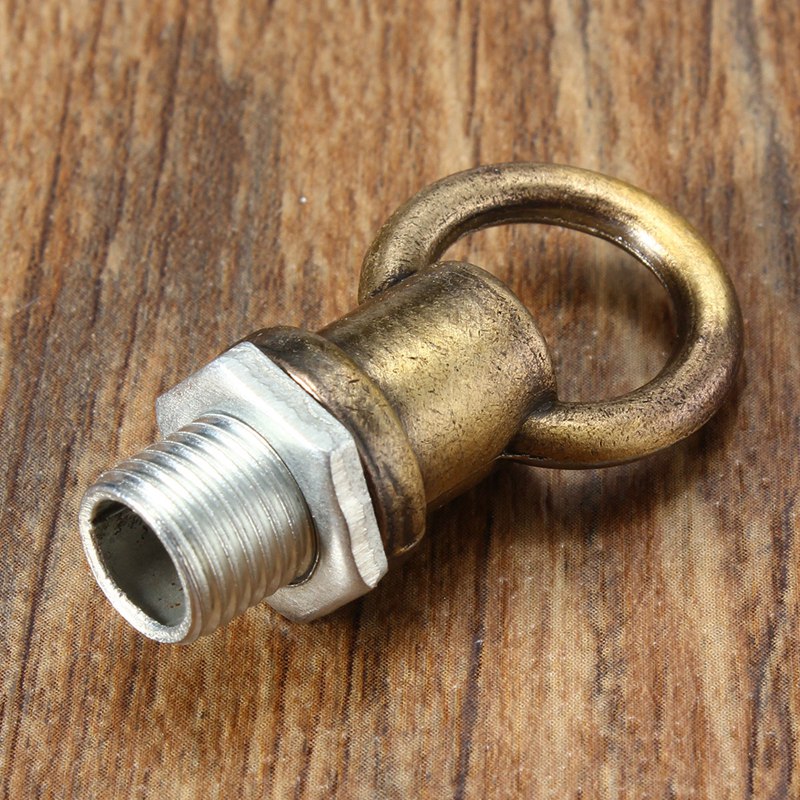 Gancho para lámpara de techo, Base de luz rosa de Metal, Retro, Vintage, rosca M10 de 10mm, adaptador de luz, ajuste de cierre, estilo liso