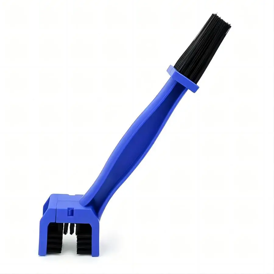 Motorrad Kette Reiniger Pro Radfahren- Reiniger Motorrad Fahrrad Kette Bürste Reinigung Werkzeug Fahrrad Reiniger-Bürste Kette Pro Fahrrad: Blau