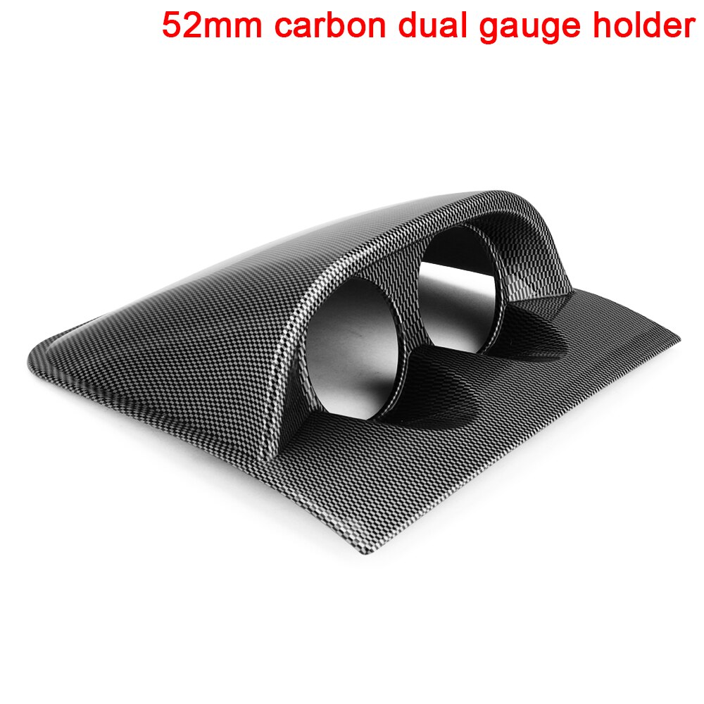 2INCH 2.5INCH Car Gauge Pod Universal Carbon Single Double Triple Meters Holder for Left Right Drive Car for 52mm 60mm Gauges: YC101690-DB2BC