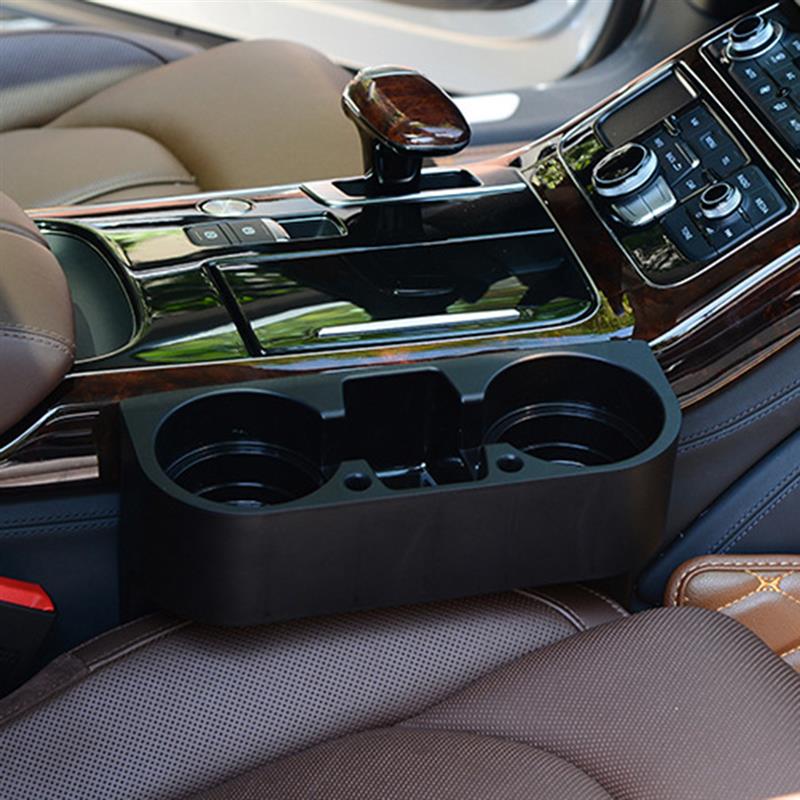 Car Truck Drink Holder Cup Gap Storage Box Stand Mount Side Insert Holder Coffee Bottle Food Rack Tray