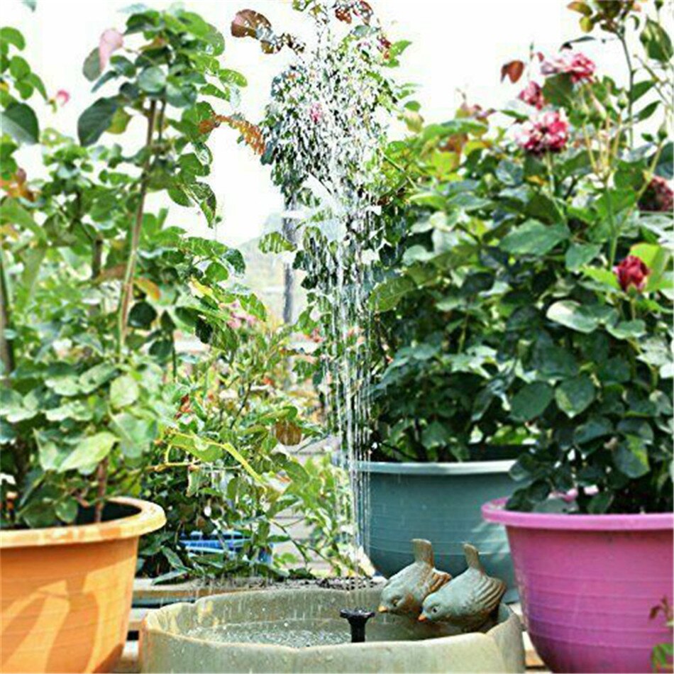 Mini Solar Fountain Solar Powered Water Feature Plants Pump Fountain Garden Decoration Pool Pond Aquarium Waterfall Bird Bath