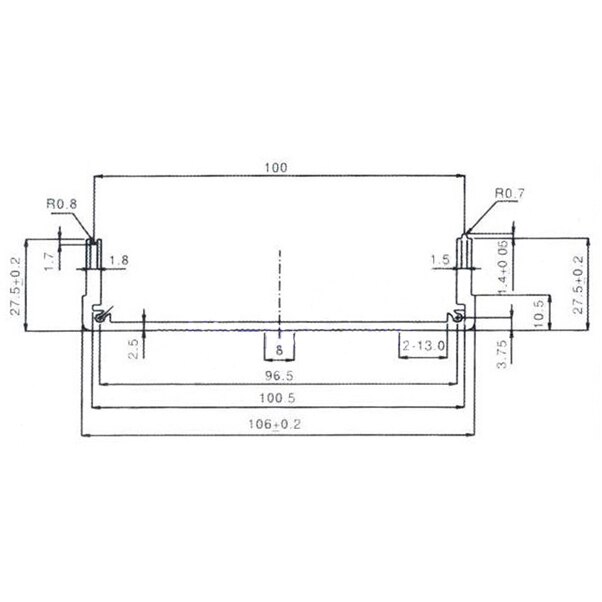 Aluminium Box Behuizing desktop DIY 55mm (2.16 ") (H) X105mm (4.14") (W) X150mm (5.91 ") (L)