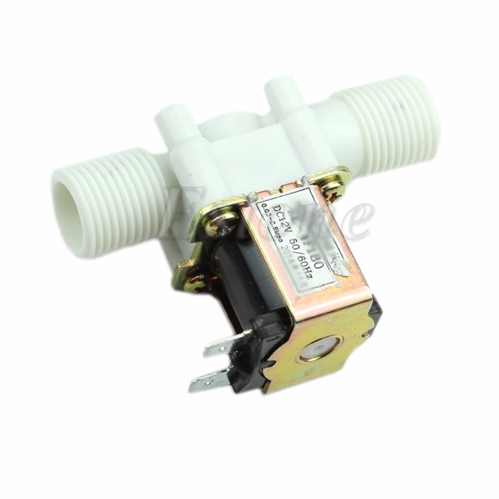 Elektrisk magnetventil magnetisk  dc 12v n/c vannluftinntak strømningsbryter 1/2 "