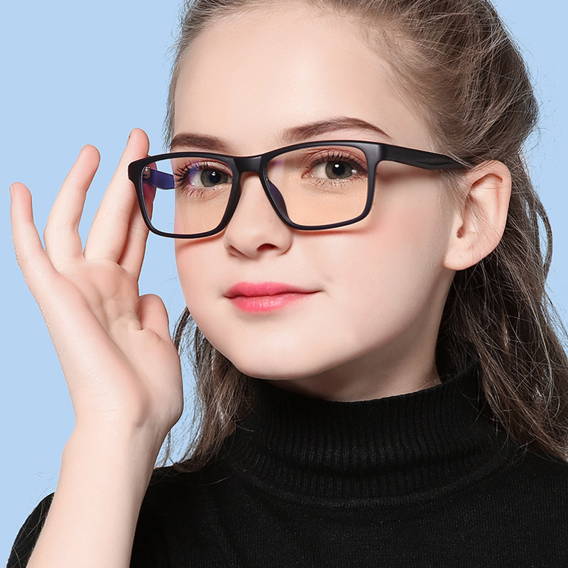 Briller øjenbeskyttelse anti blue ray briller anti træthed blå lys firkantet  tr90 fleksibel ramme nærsynethed nærsynet briller