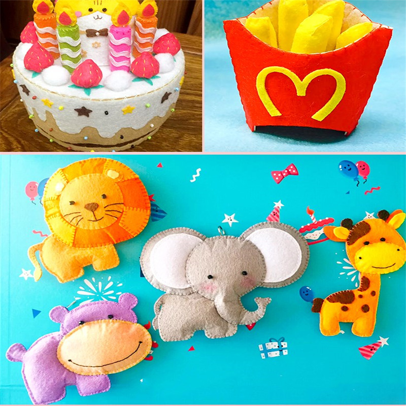 40 Vel 40 Kleur Vilt Stof Diy Handwerk Ambachten Materiaal Bloemen Speelgoed Hoofddeksels Kerst Voelde Naaien Opslag Tassen Decoraties