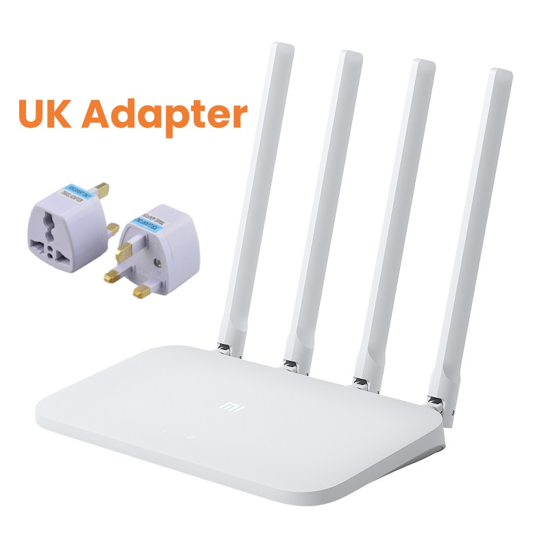 Xiaomi Router 4C 300Mbps Gigabit Ports APP Remote Management 4 Antennas for Enhanced Signal Home WiFi Coverage: Gold
