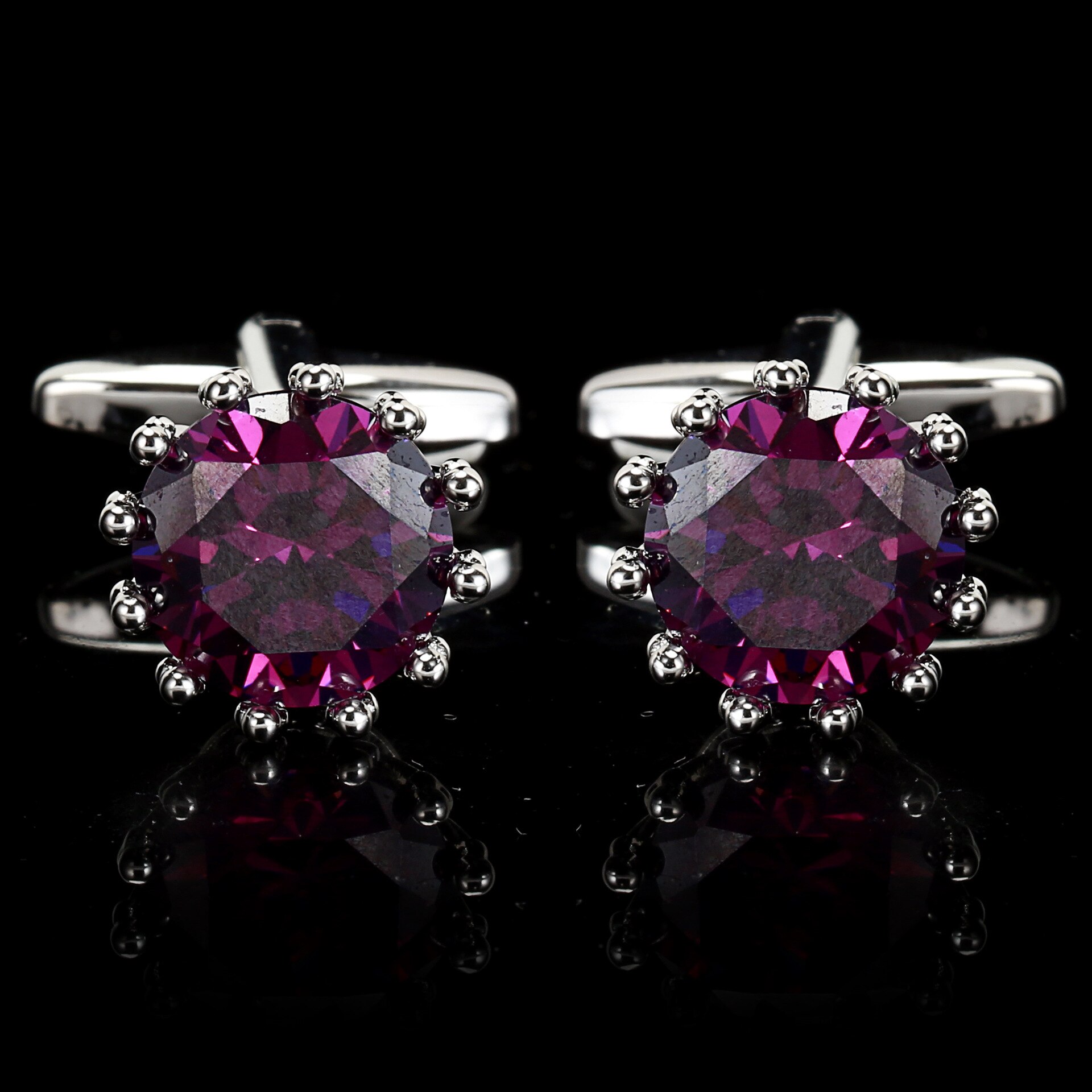 Luxury Rhinestone Cufflinks for Mens French Shirt Cuff Link Business Banquet Wedding Groom Anniversary Accessories Jewelry