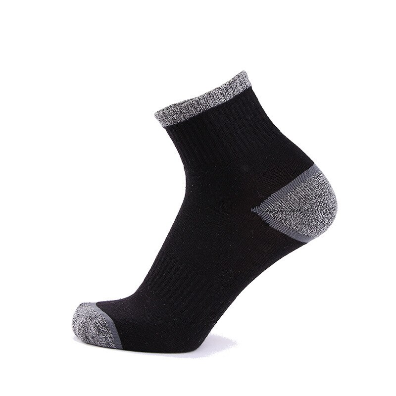 Sports socks Badminton cycling bicycle socks short breathable mesh anti slip: Black