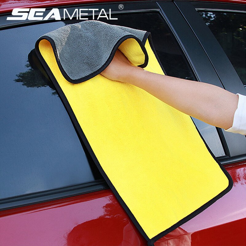 30x30/60CM Car Wash Rag Microfiber Towel Car Cleaning Drying Cloth Hemming Car Care Cloth Micro Fiber Detailing Car Wash Towels