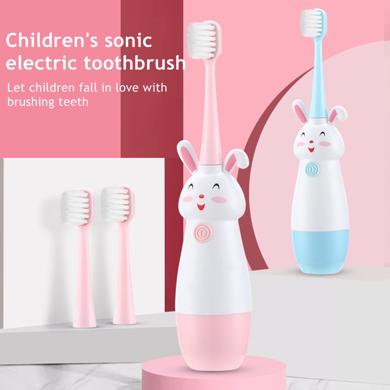 Leuke Cartoon Patroon Tandenborstel Elektrische Kinderen Elektrische Tandenborstel Tanden Tandenborstel Voor Kinderen Met Zachte Vervanging Hoofd