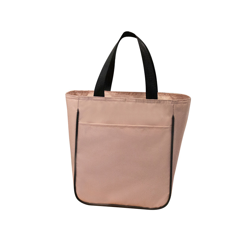 Large Capacity Square Thermal Lunch Bags Portable Cooler Bag Insulated Food Bags for Work School Picnic Bento Bags with Zipper: GRAY