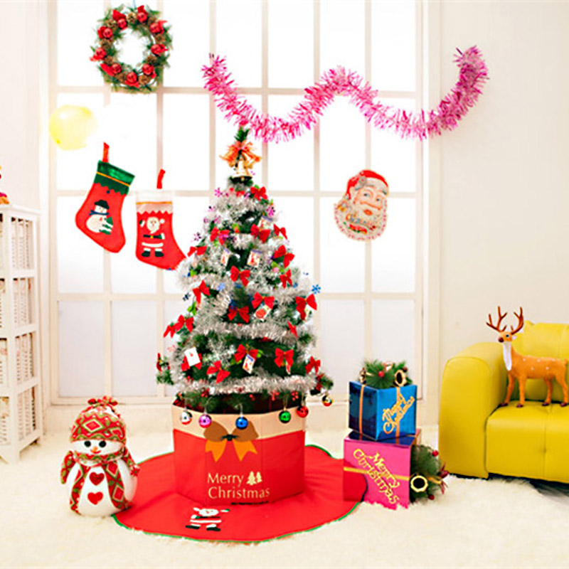 1Pcs Non-Woven Storage Boxes Christmas Tree Decorations Folding Tree Skirt Box Christmas Party Trees Foot Cover Base Case