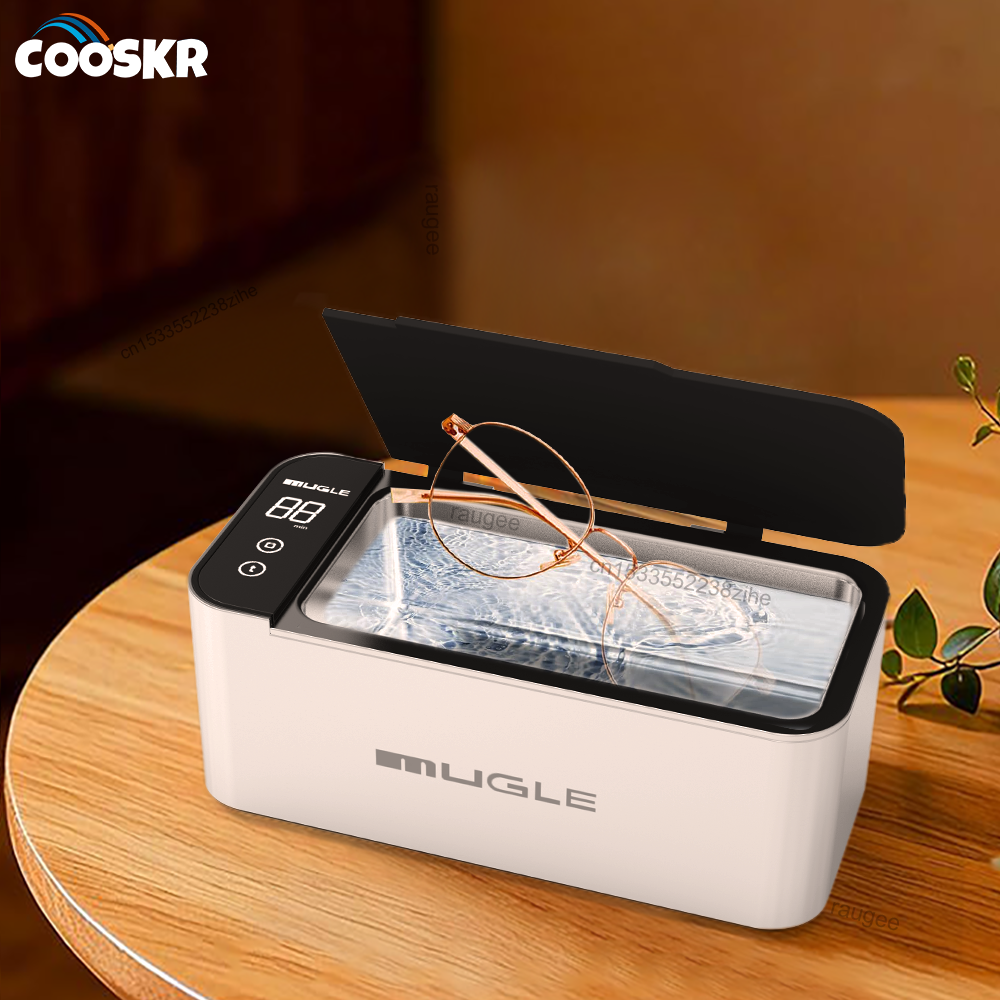 Draagbare Ultrasone Brilreiniger Sieraden Ultrasoon Reinigingsapparaat 46kHZ 500ml Huishoudelijke Ultrasone Reiniger voor Make-up Borstel