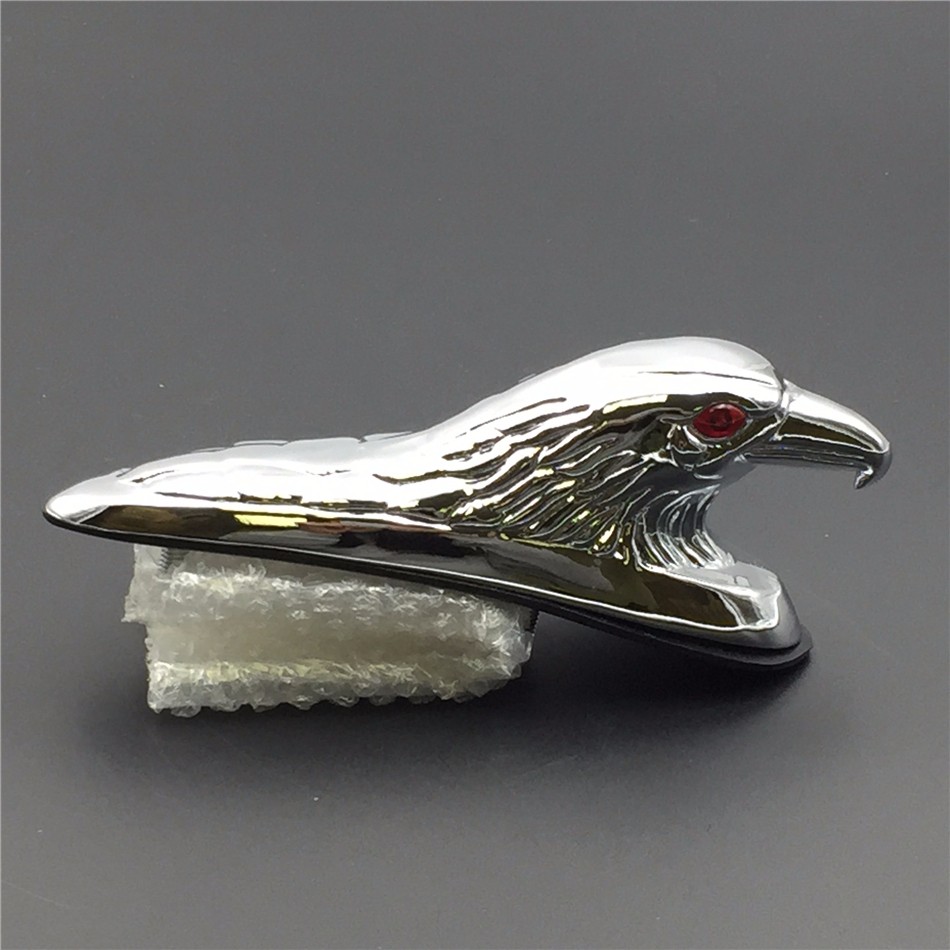 Aftermarket freies motorrad teile Motorrad Chrom Kotflügel Vorne Motorhaube Adler Kopf mit Roten Augen