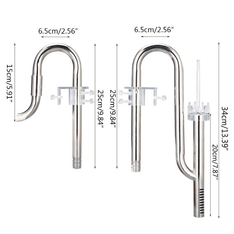 Aquarium Fish Tank Filter Inflow Outflow Lily Pipe Oil Film Remover Skimmer Set