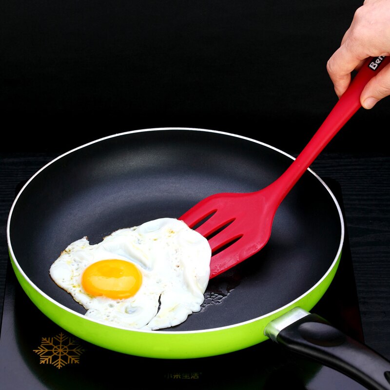 1pc silikonredskapsset non-stick värmebeständig spateltång vändare skänkar set för matlagning köksredskap köksredskap bpa gratis