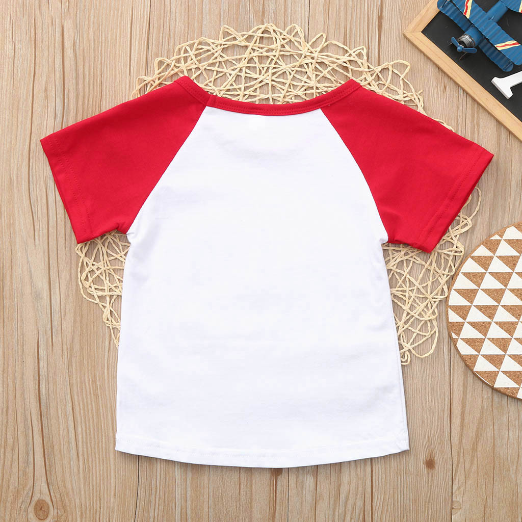 T-shirt manches courtes col rond | Couverture en coton, pour enfants de 1-5 ans, enfants garçons filles