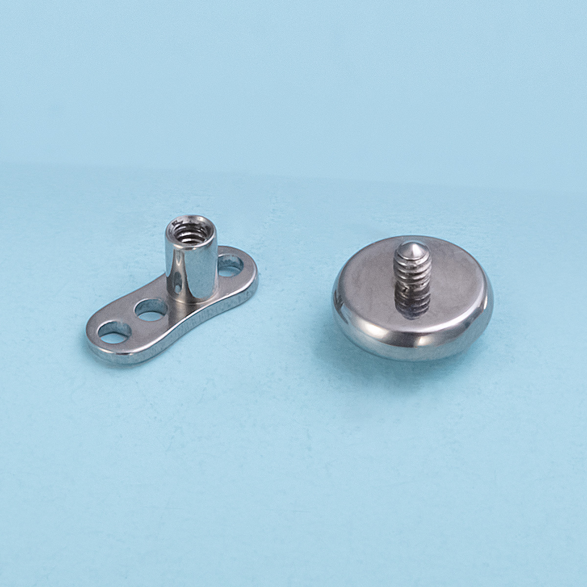 Piercings dérmicos de titanio G23, Piercings ocultos en la piel para buzo, Micro Piercings dérmicos CZ, anclas dérmicas, joyería, 1 ud.