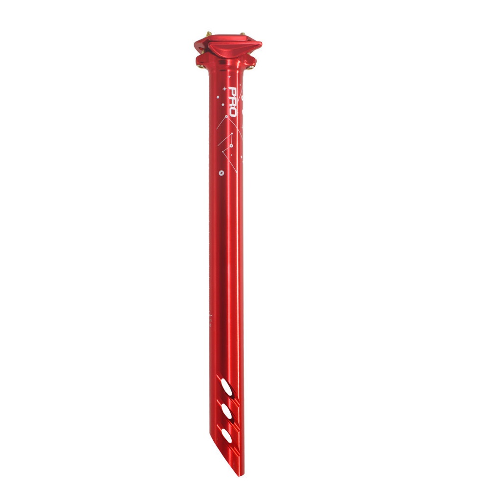 Tige de selle de vélo vtt arc-en-ciel, colorée CNC, Tube de siège DH XC AM, 27.2/30.8/31.6mm x 380mm: Red 31.6x380mm