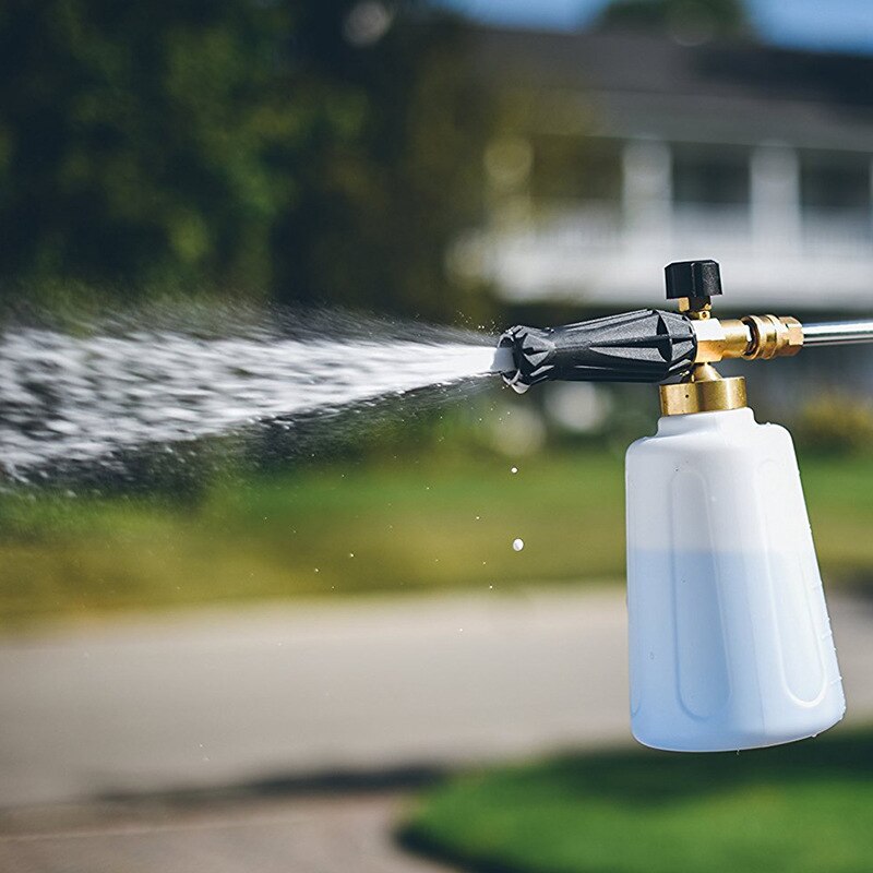 2l pistolets de nettoyage à pression, lance à mousse pour neige, canon à mousse, jet de lavage à dégagement rapide avec buses de pulvérisation pour karcher/bosch/lavor 4000 psi