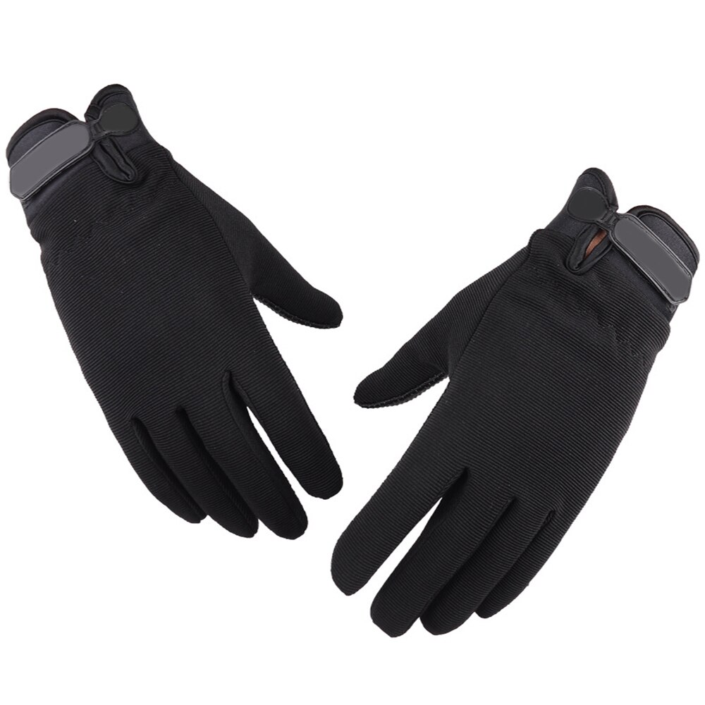 Anti-Slip Siliconen Handschoenen Buitensporten Fiets Handschoenen Winddicht Volledige Vinger Handschoenen Rijden Warme Vissen Fietsen Beschermende Kleding D40: Black / M