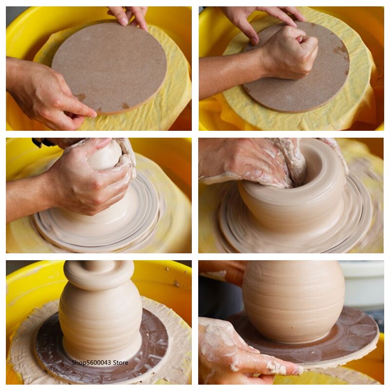 Ceramic Art Turntable Backing Plate Circular Density Board Drying Board Compression Board Sculpture Model Pallet 15/30/45CM