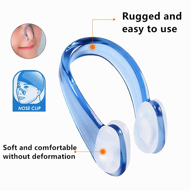 Soft Nose Clip Unisex Silicone Swimming Nose Clips Waterproof Nose Clip for Children Adult Water Sports Accessories