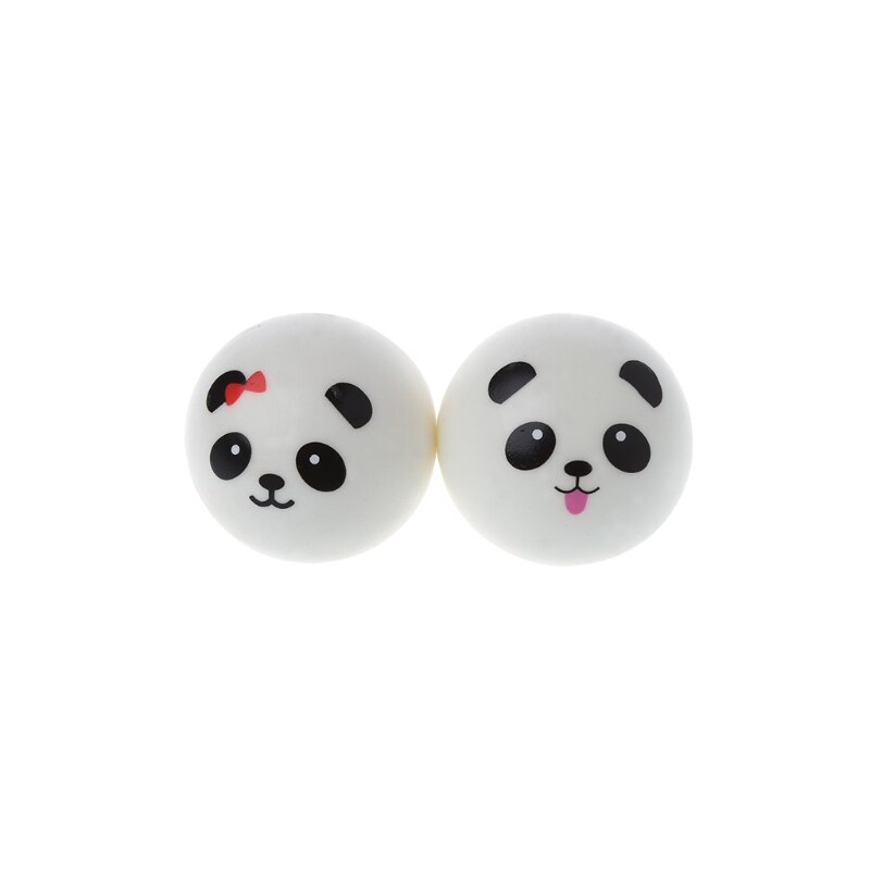 1PC Squishy Panda chignon anti-Stress balle lente montée décompression jouets enfants presser jouet 4cm/7cm: Diameter 4cm