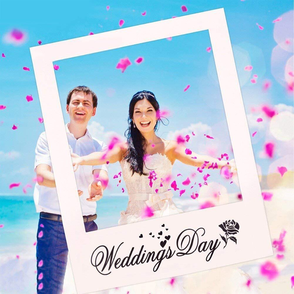 Decoration DIY Wedding Day Blank Easy Use Party Background Birthday Anniversary White Photo Booth Props Photo Booth Props Lovely