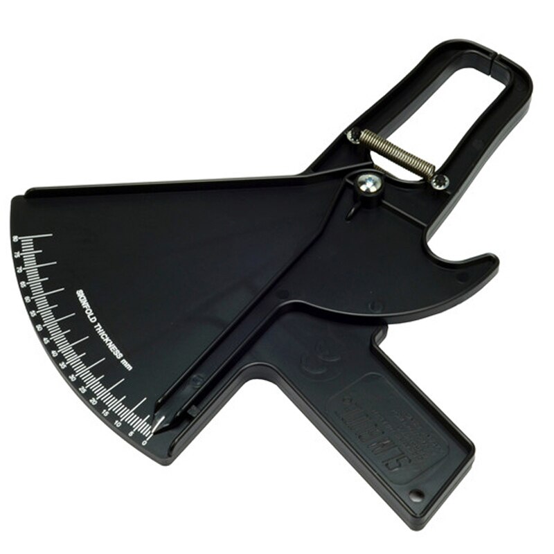 testeur de graisse corporelle mesure mince Test corporel mesure mince Skinfold peau pli étrier Guide 0-80MM: Black