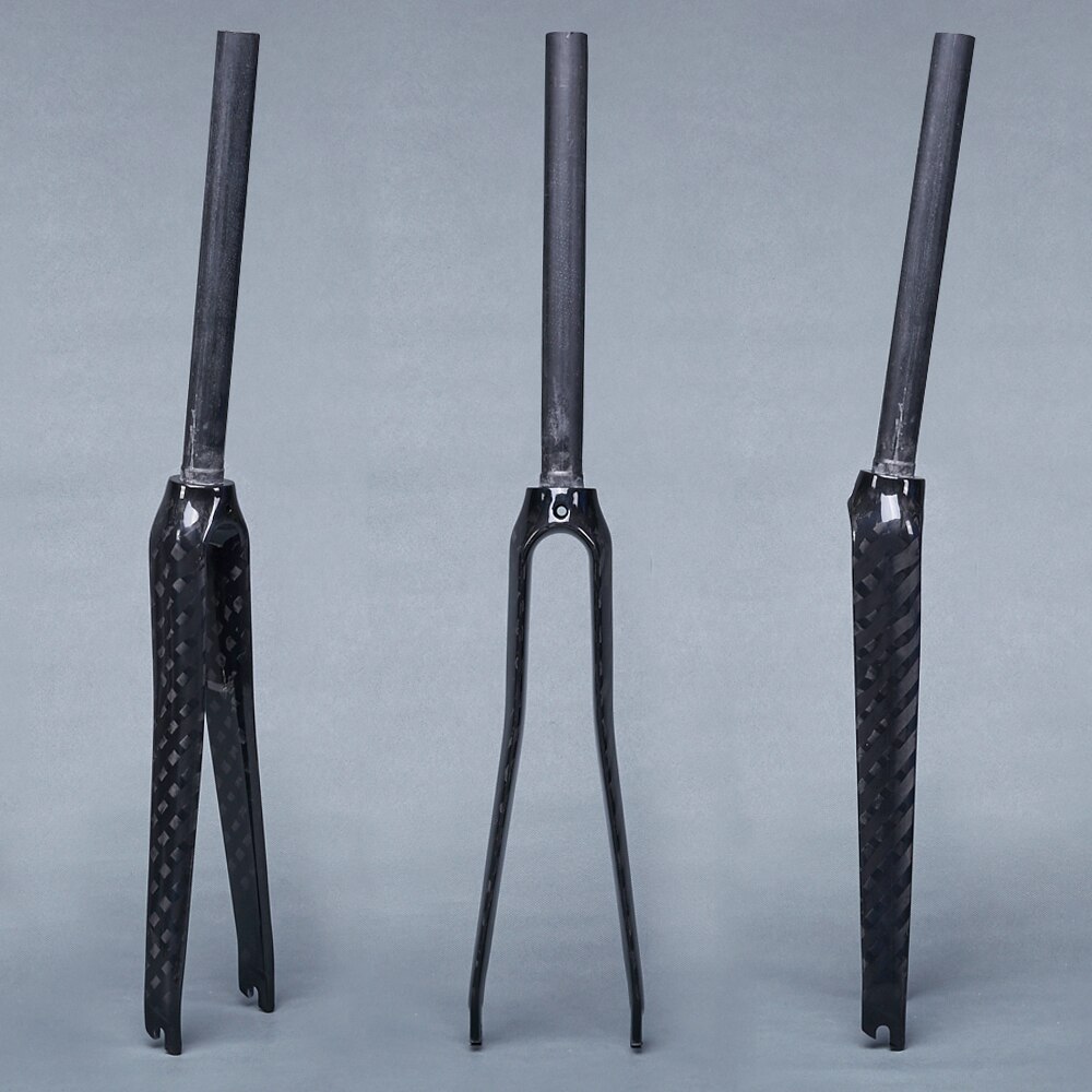 Full Carbon Fiber Bike Front Fork Road Bicycle Fork 700C Cycling Fixed Gear Bike Fork Fixie Bike Front Fork Bicycle Front Fork