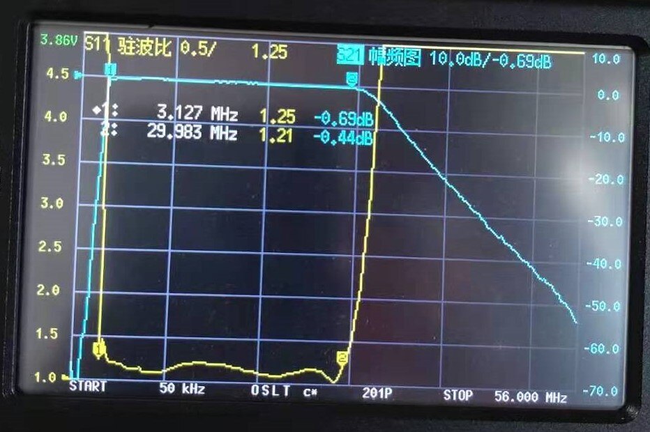 3-30MHz band pass filter BPF filter M female LC filter Improve selectivity SNR