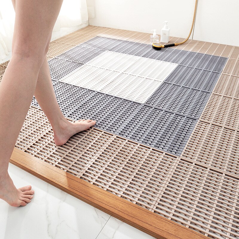 Tapis antidérapant sans goût TPE, pour toilettes, baignoire domestique, salle de bains, creux hydrophobe, tapis de douche Portable
