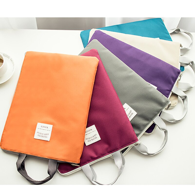 Organizador de documentos A4, maletín de nailon impermeable para hombre y mujer, bolso de oficina funcional, porta documentos, Maletín de negocios