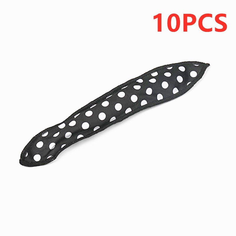5/10PCS Soft Sleep Pillow Hair Rollers Hair Curlers Set Best Flexible Foam And Sponge Magic Hair Care DIY Hair Styling Tools: 10PCS Black