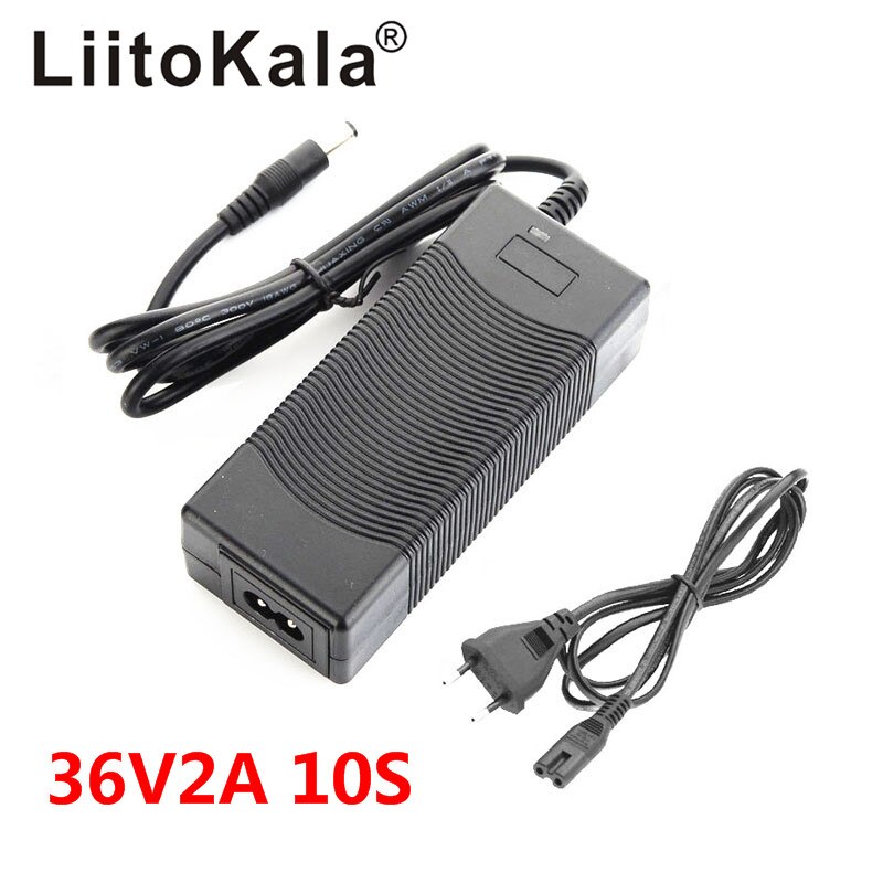 Liitokala 12V 24V 36V 48V 3 Serie 6 Serie 7 Serie 10 Serie 13 String 18650 lithium Batterij Oplader 12.6V 29.4V Dc 5.5*2.1 Mm: 36V2A