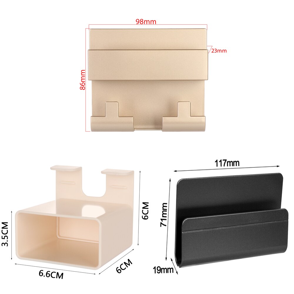 1PC Paste Style Mobile Phone Charging Holder Bracket For IPhone Keyring Wall Mount Stand Universal Practical Wall Storage Shelf