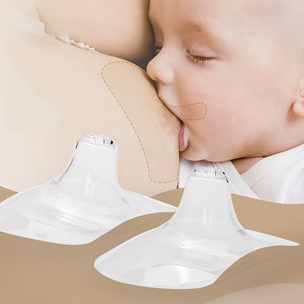 2pcs Escudos Protetores de Mamilo Capa de Silicone Ultra Fina Maternidade de Enfermagem Amamentação Evitar Mordida Macia Do Bebê Não Tóxico