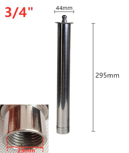 1/2&quot; 3/4&quot; 1&quot; Brass Mushroom Fountain Nozzles Stainless Steel Water Fountain Head For Swimming Pool: 3l4 ( 304SS Long)