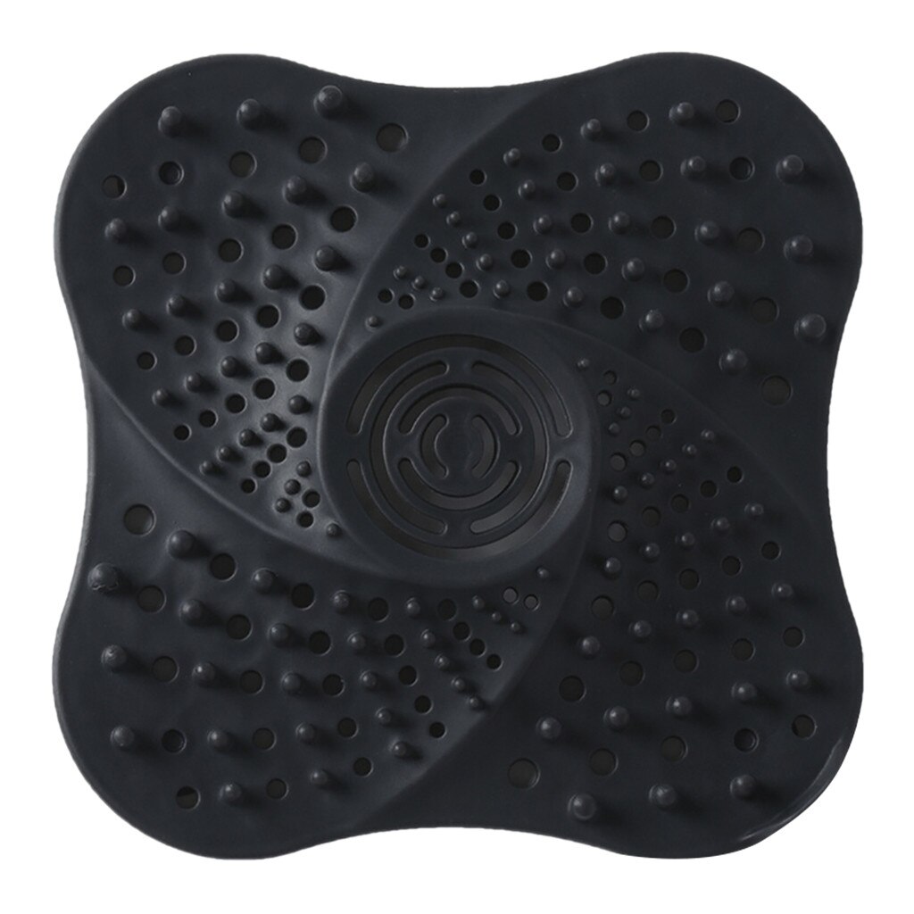 Versterkte Badkamer Afvoer Haar Catcher Baden Stop Keuken Plug Gootsteenzeefje Filter Douche Anti-Verstopping Filter Netto: Black