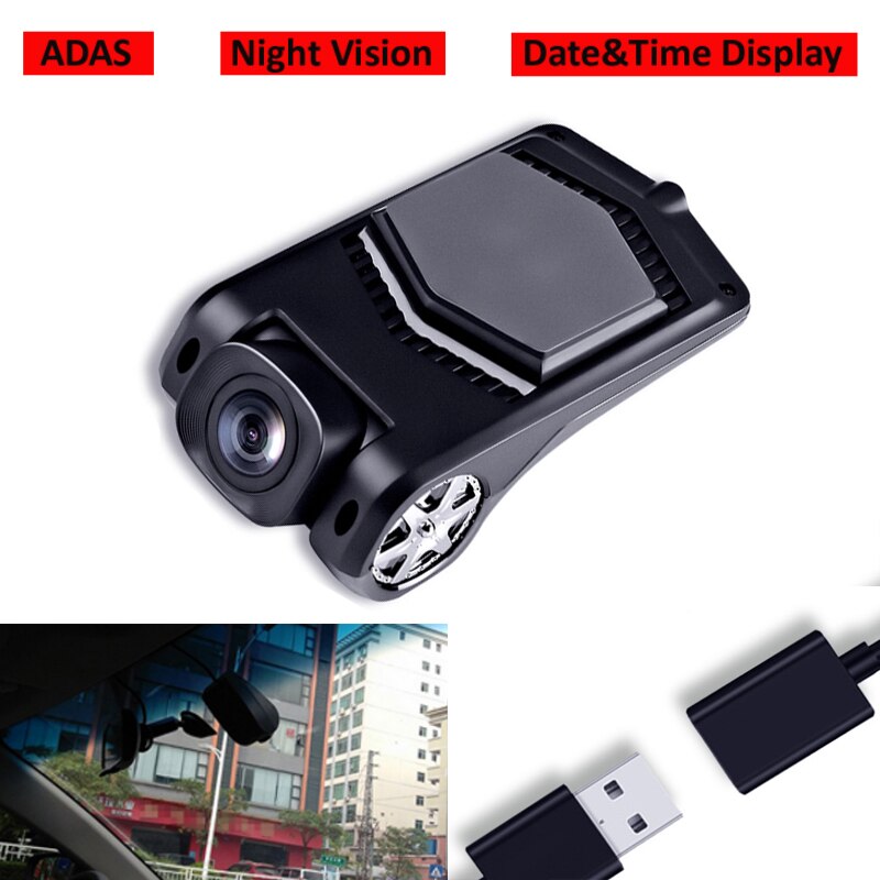 Beste USB Front Camera Recorder DVR Nachtzicht ADAS Auto Recorder Voor Android Systeem Autoradio Multimedia Speler