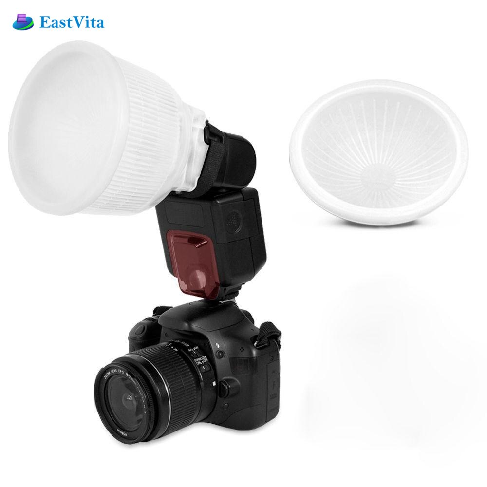 EastVita diffuseur Flash universel nuage universel diffuseur flash agneau couvercle dôme blanc et s'adapte à tous les flashs pour Canon r19