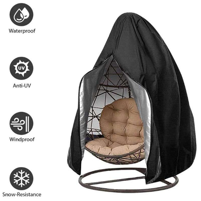 Hangende ei stoelhoes, waterdichte patio schommel, stofdichte stoelhoes voor buiten, tuin beschermhoes