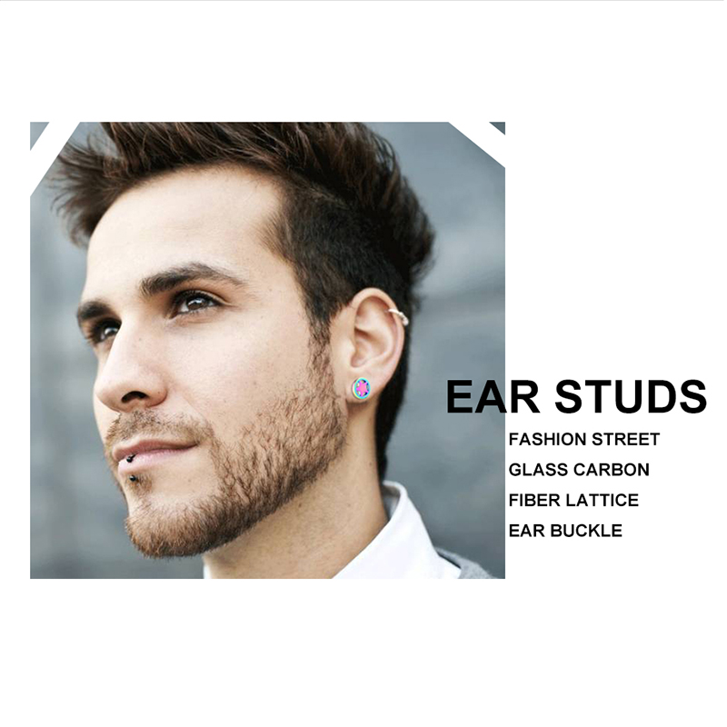 1 Stuk Korea Geometrische Ster Oor Studs Voor Man Vrouwen Minimalistische Ronde Holle Statement Oorbellen Mannelijke Roestvrijstalen Oor Sieraden