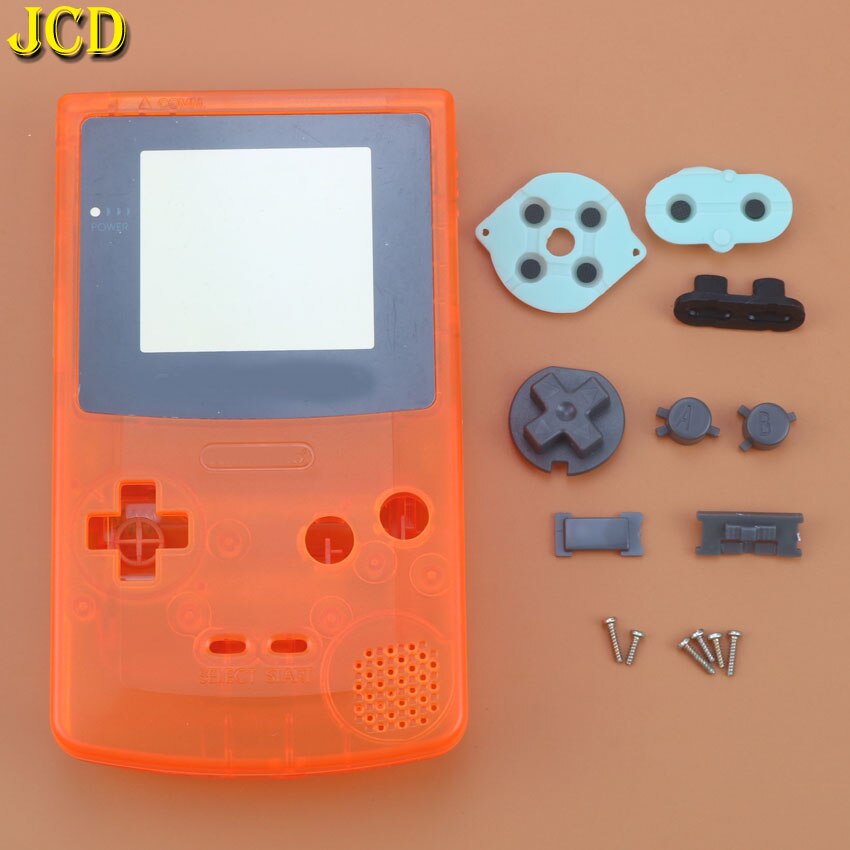 JCD 1PCS For Nintend GameBoy Color Game Replacement Case Plastic Shell Cover for GBC Console Full Housing Case: Q