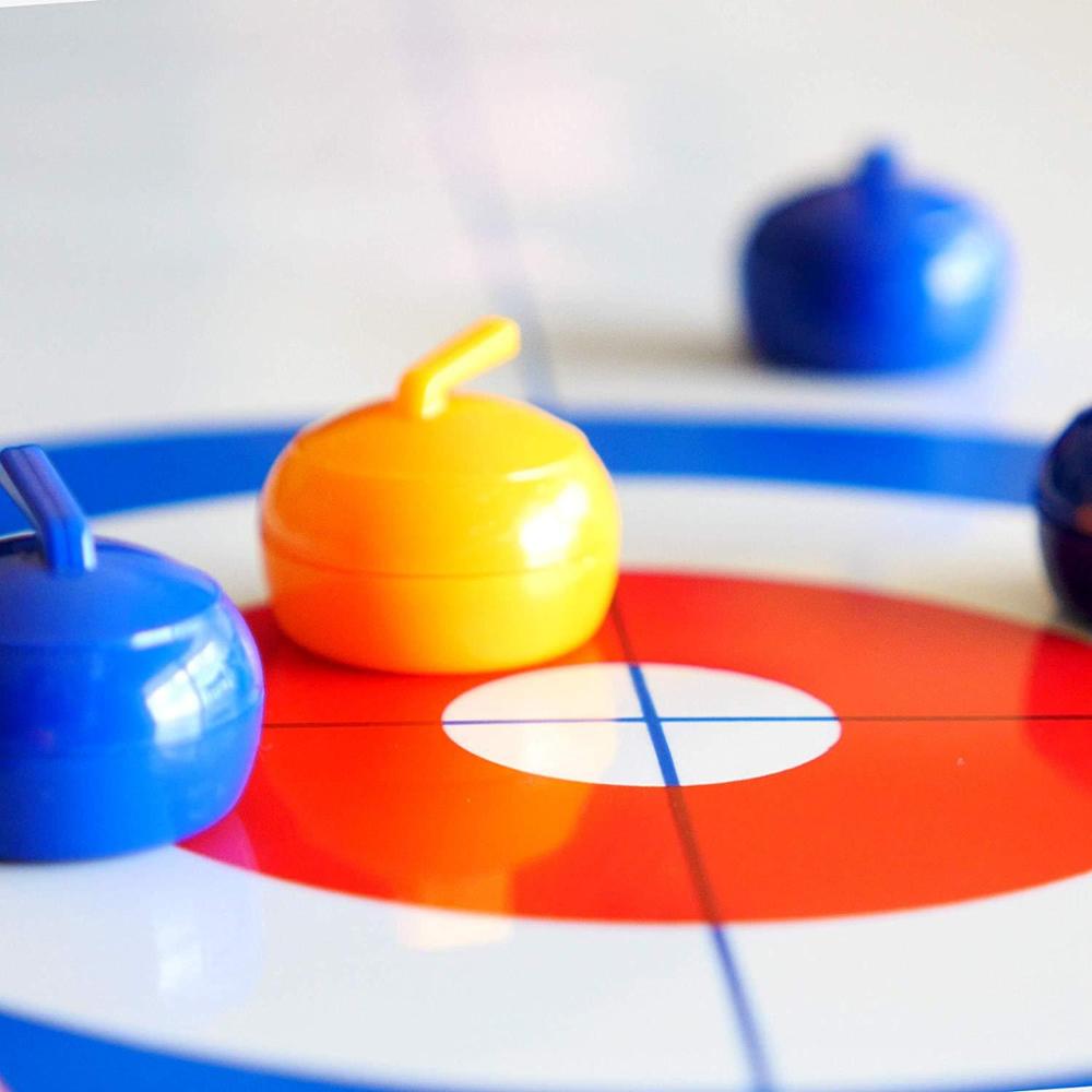 Mini Tafel Curling Bal Tafelblad Curling Game Compact Curling Familie Games Koud Water Jug Bal Buigend Ball