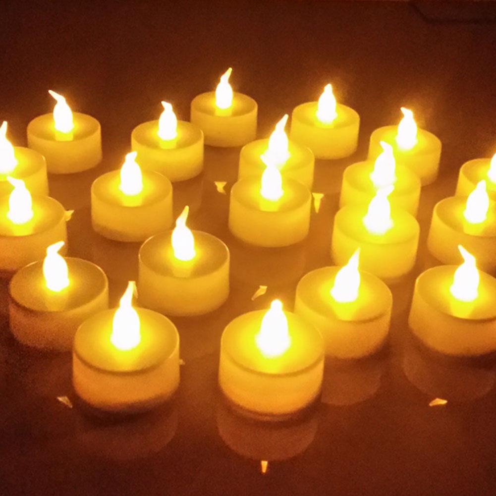 Led lys lys te lys dekorasjon dekorasjon flimrende batteri