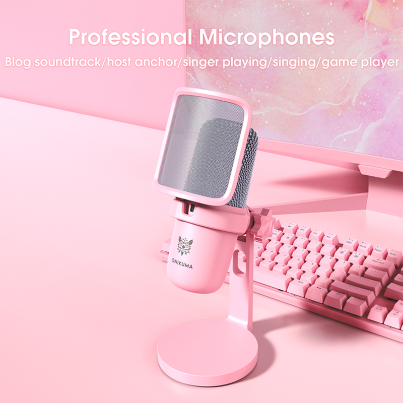Onikuma  m630 microphone computer desktop professional live sound card noise reduction condenser microphone gaming recording microphone